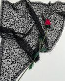روسری ۳گوش گیپوری دور دانتل روسری سه گوش مجلسی
