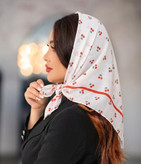 مینی اسکارف نخی طرح گیلاس طرح ترند